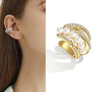 NEW Pearl ear cuff Earring